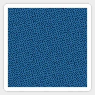 Bacteria Turing Pattern (Blue) Sticker